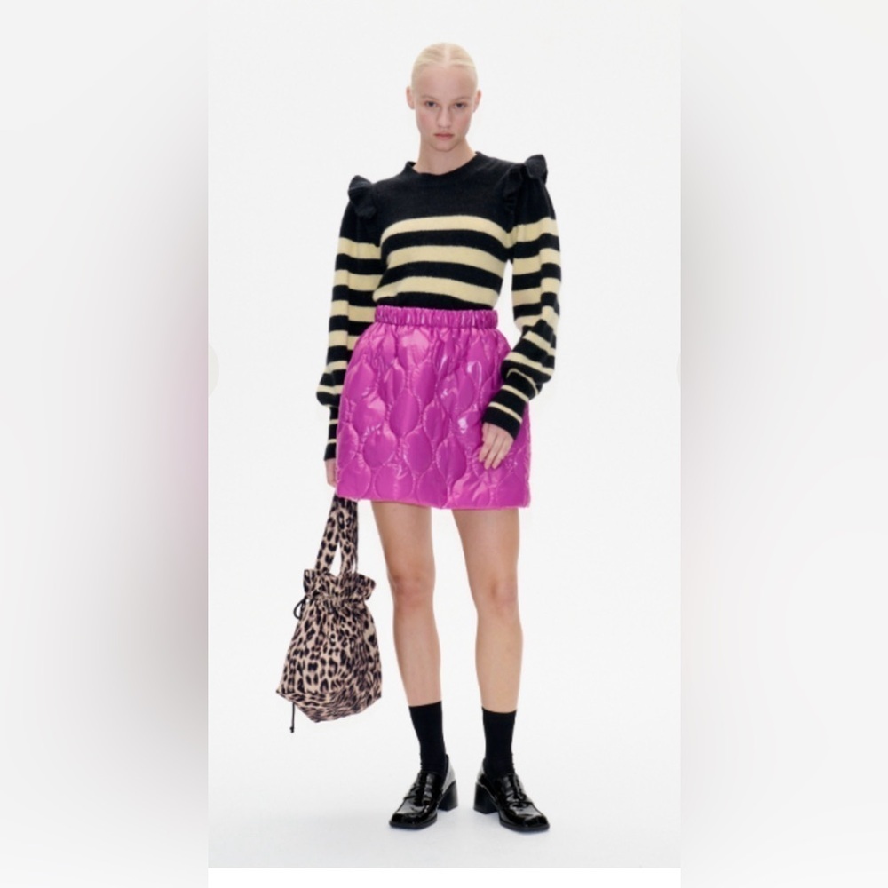 Baum und pferdgarten Barbie Pink Quilted a line mini Skirt NWT size EU 36
